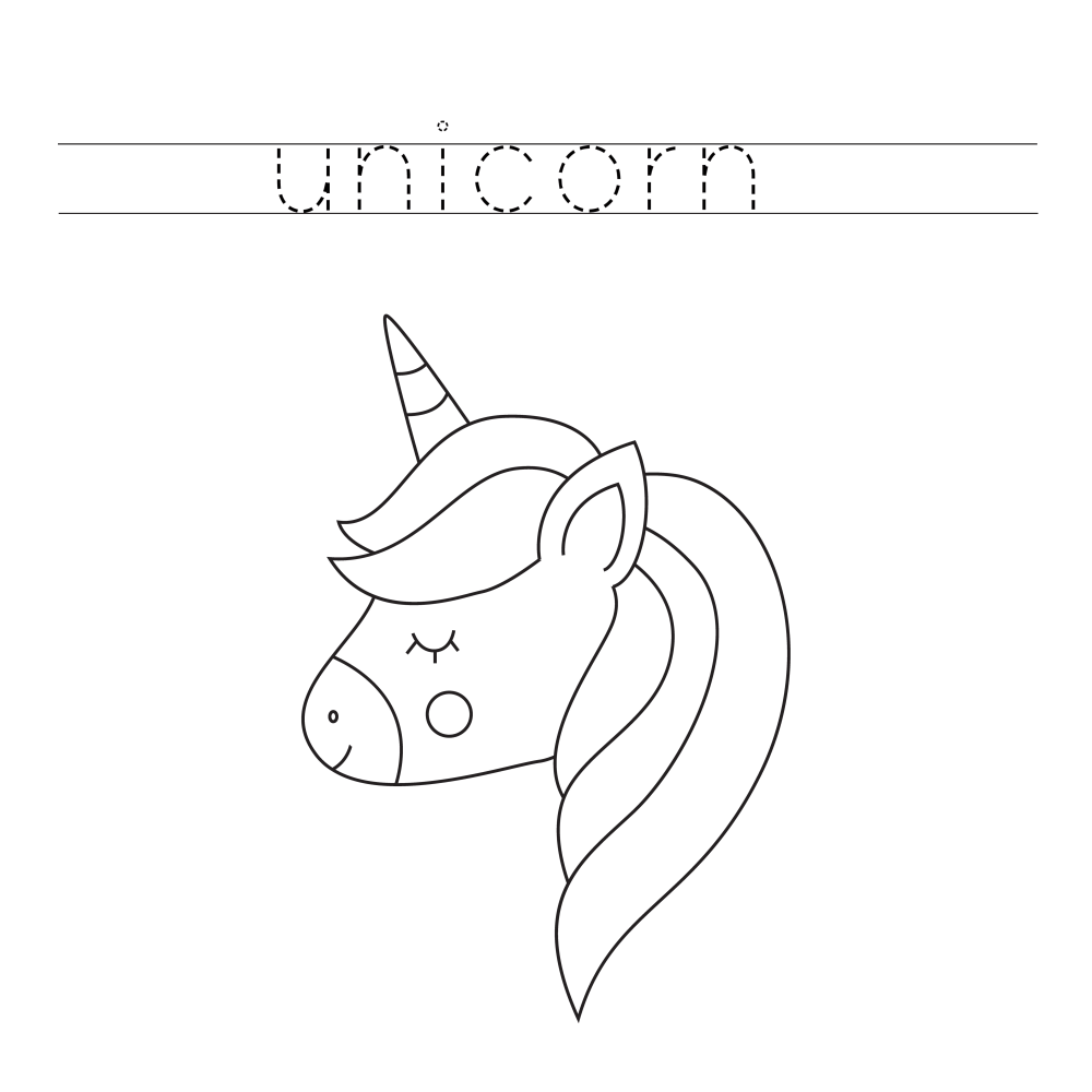 Unicorn pony coloring
