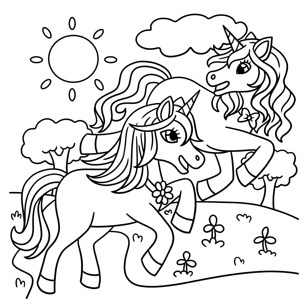 Unicorn twins summer