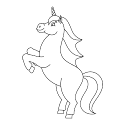 Unicorn coloring book 12